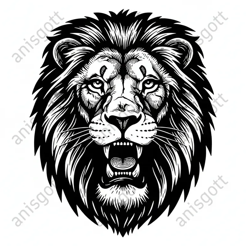 Bold Monochrome Graphics For Coloring