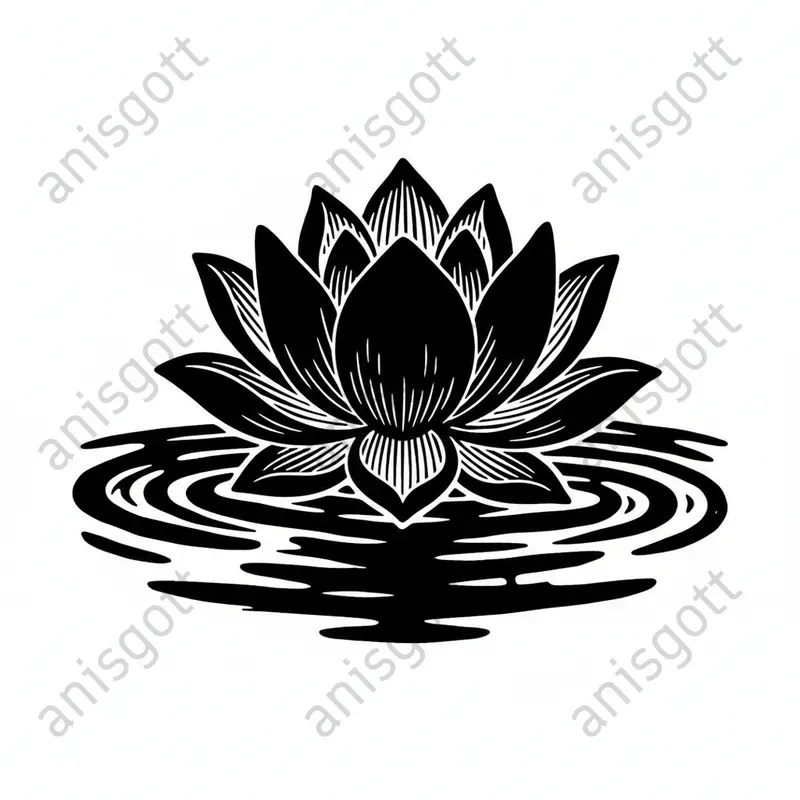 Bold Monochrome Graphics For Coloring