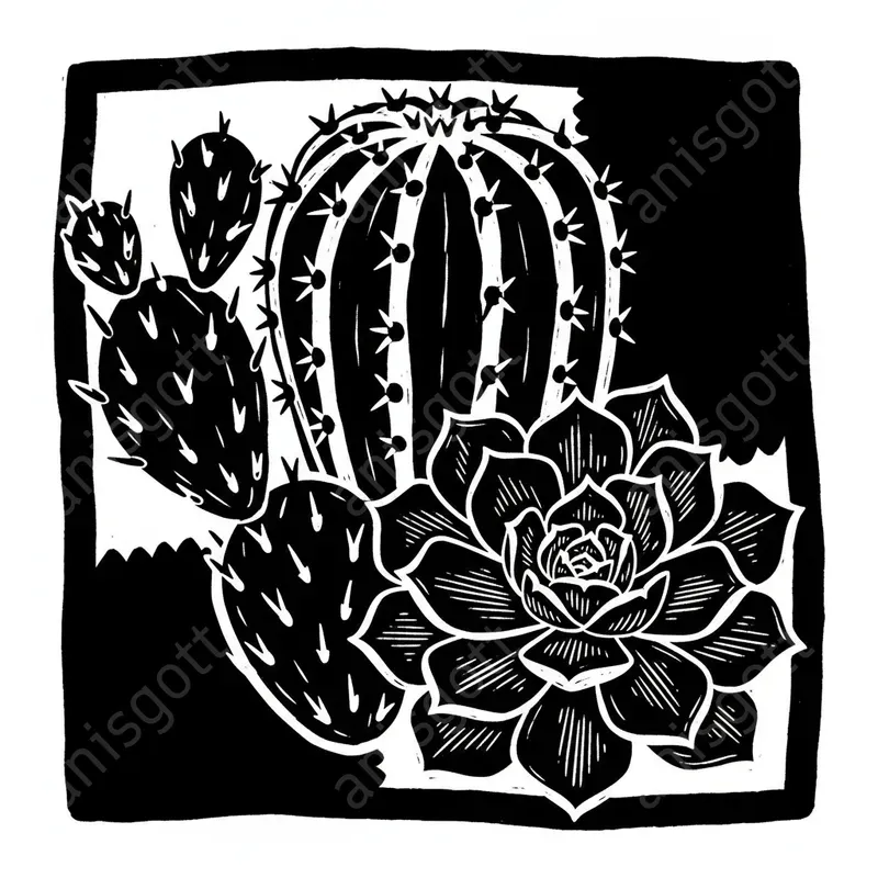 Bold Monochrome Graphics For Coloring