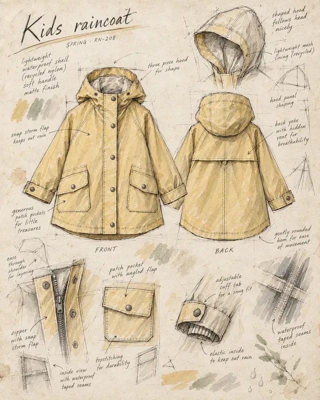 Garment Tech Pack Sketchbook Sheets