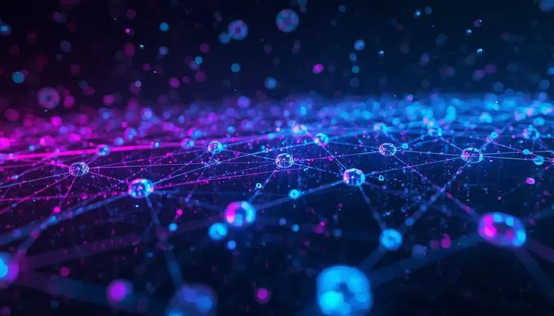 Abstract Glowing Tech Network Banners
