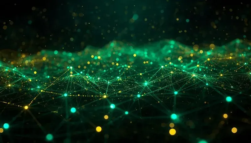 Abstract Glowing Tech Network Banners
