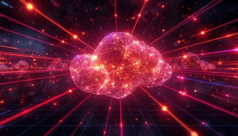 Abstract Glowing Tech Network Banners