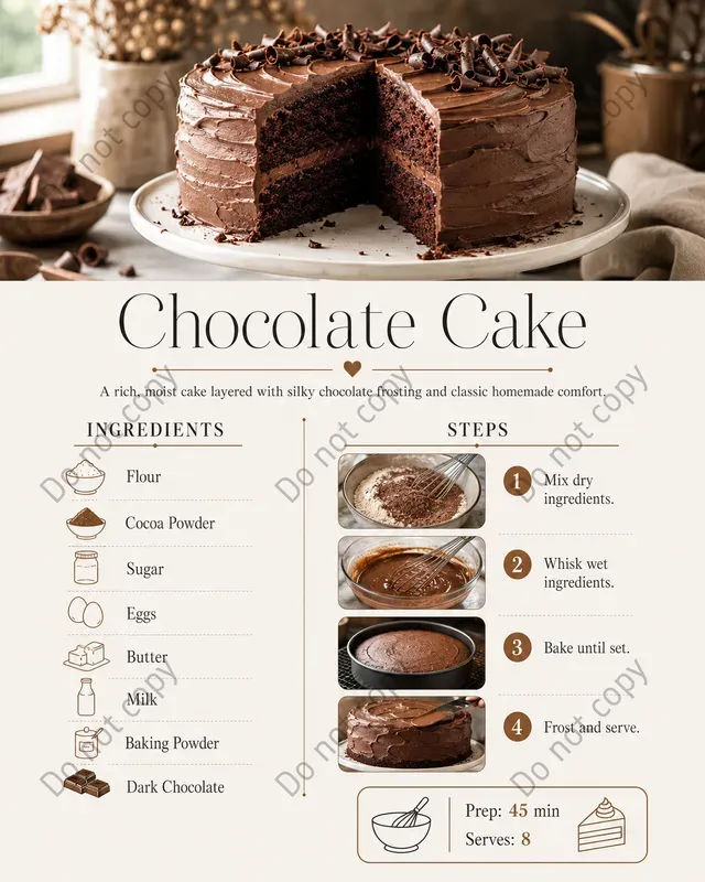 Recipe Infographic Card Makers