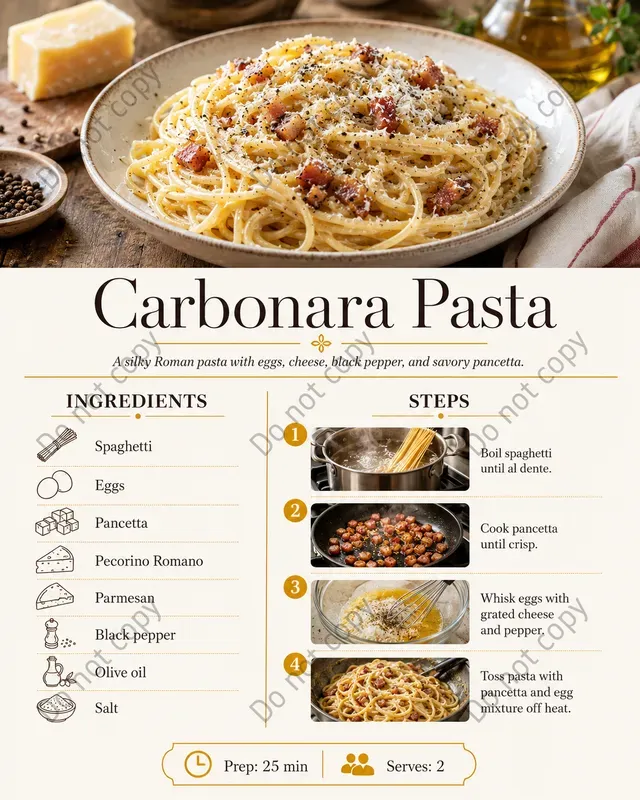 Recipe Infographic Card Makers