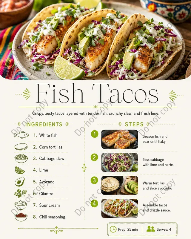 Recipe Infographic Card Makers
