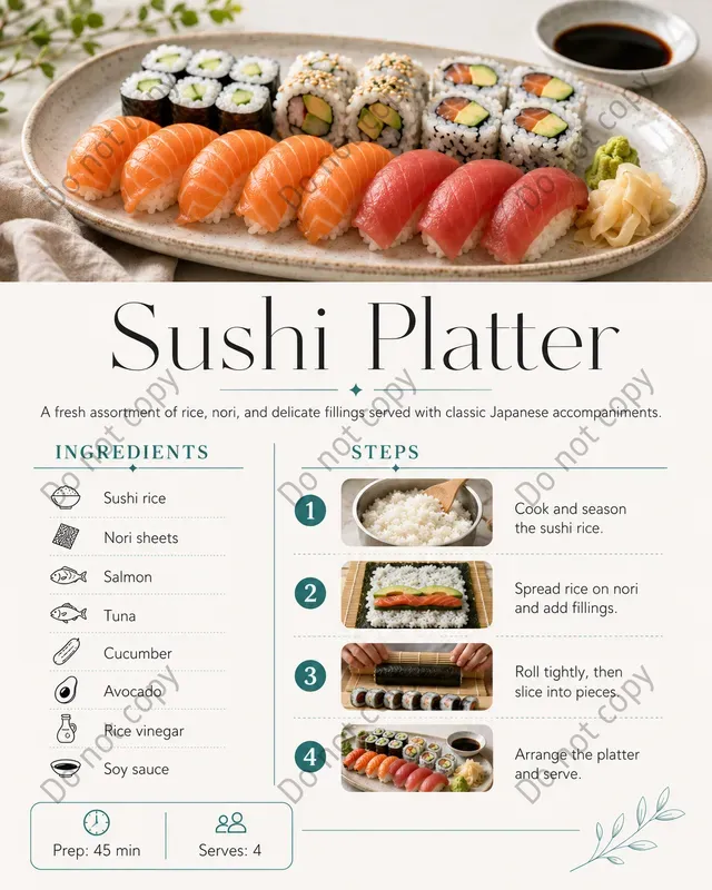 Recipe Infographic Card Makers