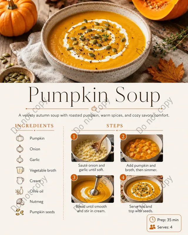 Recipe Infographic Card Makers