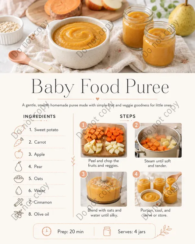 Recipe Infographic Card Makers
