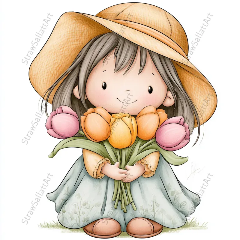Summer Cartoon Character Clipart Tshirts