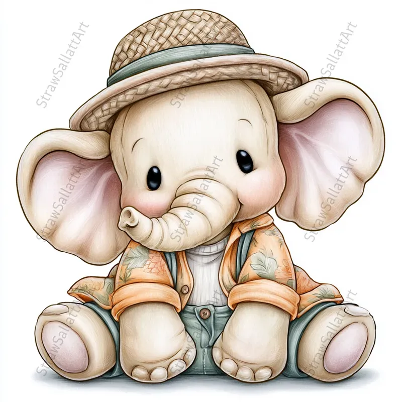 Summer Cartoon Character Clipart Tshirts