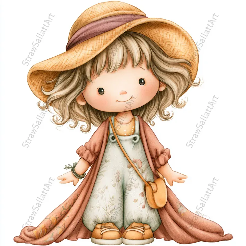Summer Cartoon Character Clipart Tshirts