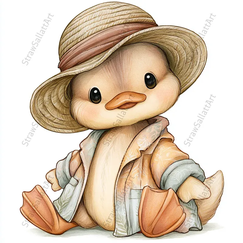 Summer Cartoon Character Clipart Tshirts