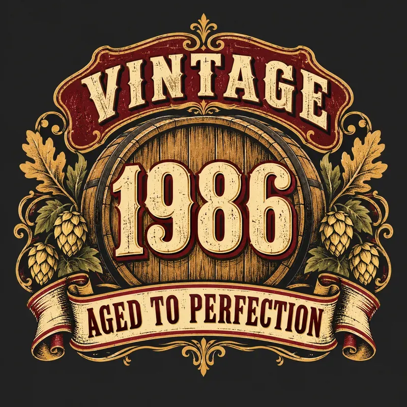 Vintage Birth Year Birthday Tee Designs