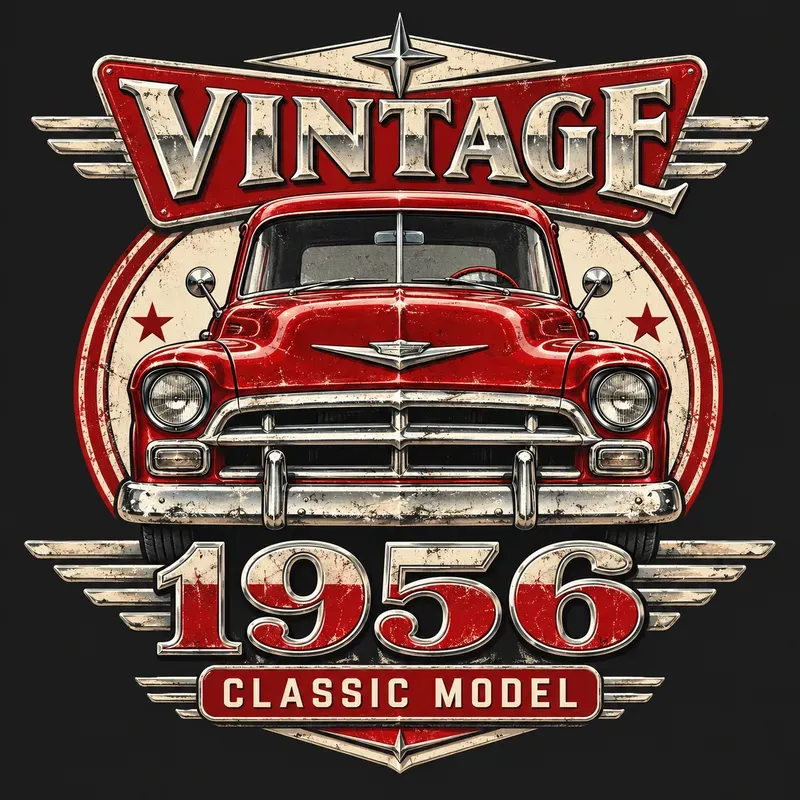 Vintage Birth Year Birthday Tee Designs