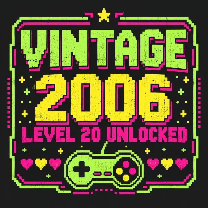 Vintage Birth Year Birthday Tee Designs