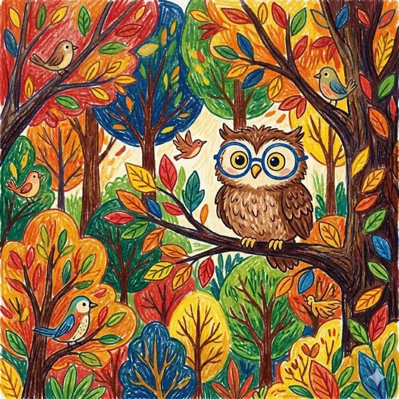 Whimsical Crayon Creature Illustrations