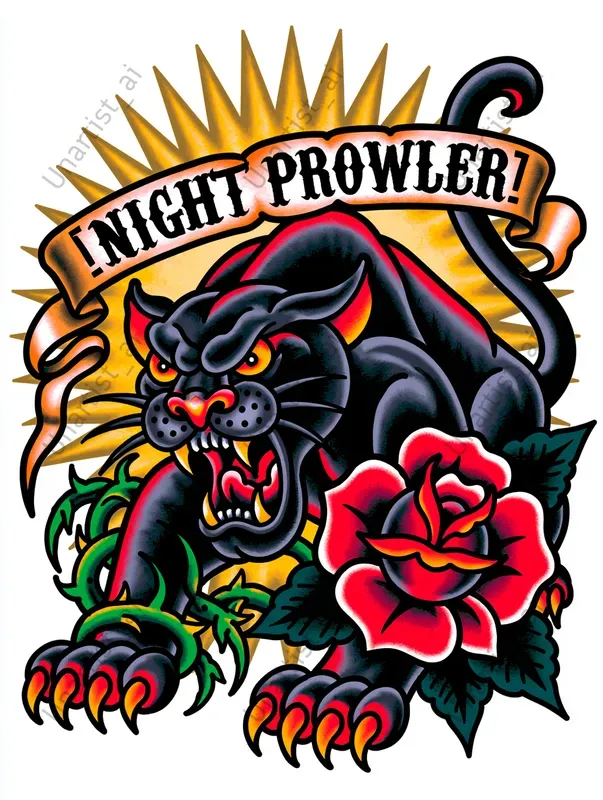 Traditional American Old School Tattoos