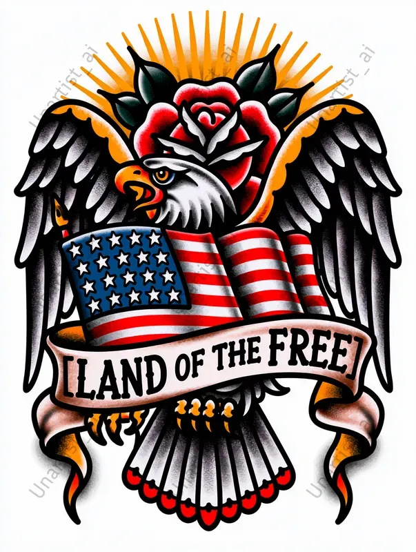 Traditional American Old School Tattoos