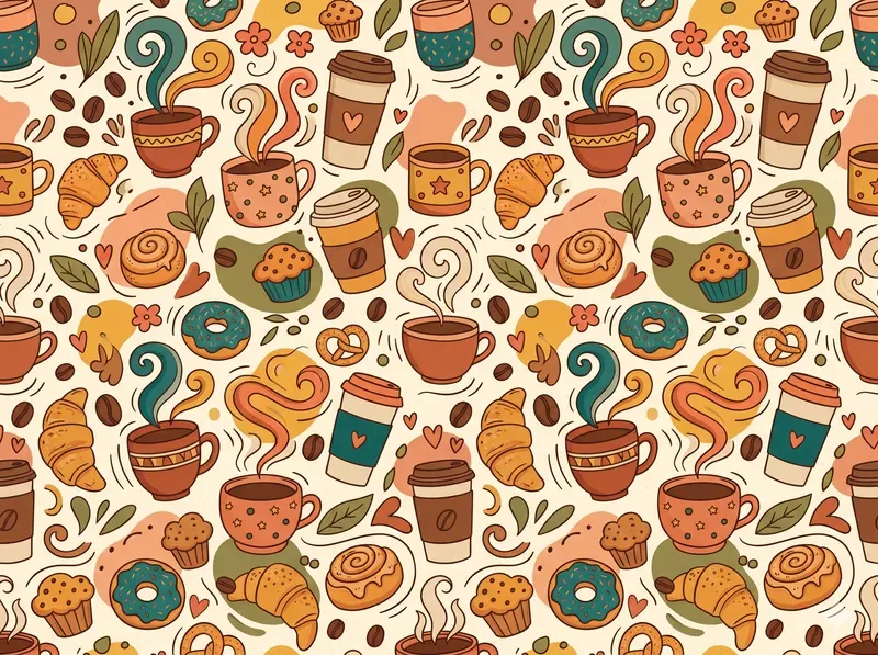 Seamless Abstract Doodle Patterns