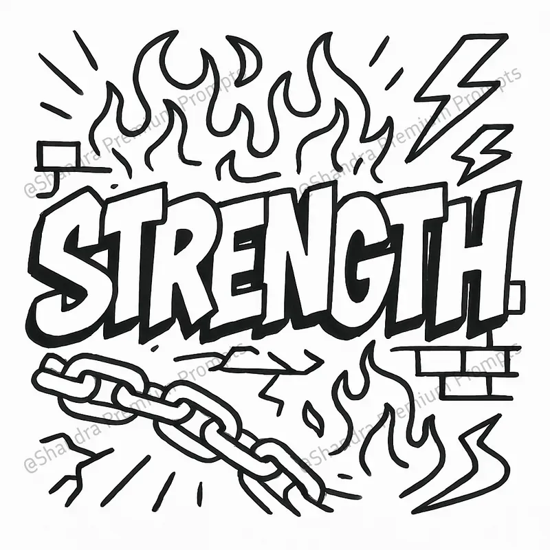 Graffiti Text Coloring Book Page Generators