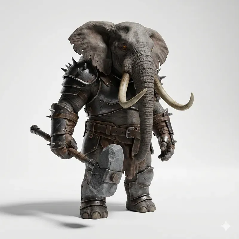 3D Armored Beast Renders