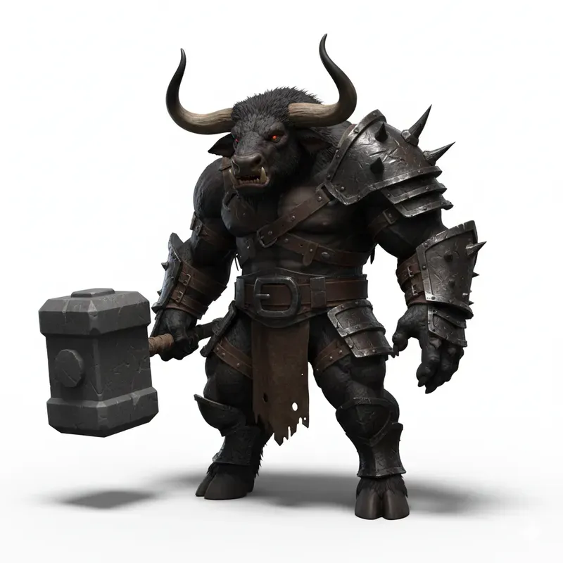 3D Armored Beast Renders