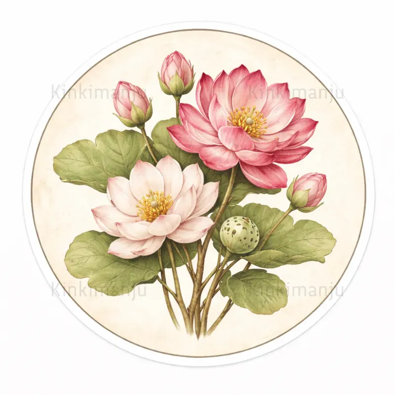 Vintage Botanical Flower Stickers