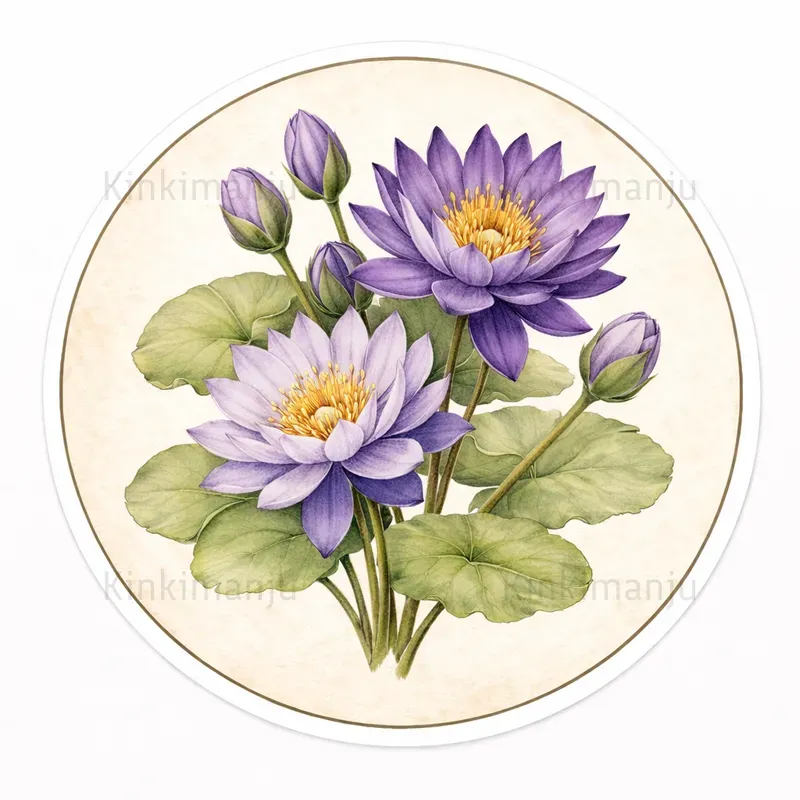 Vintage Botanical Flower Stickers