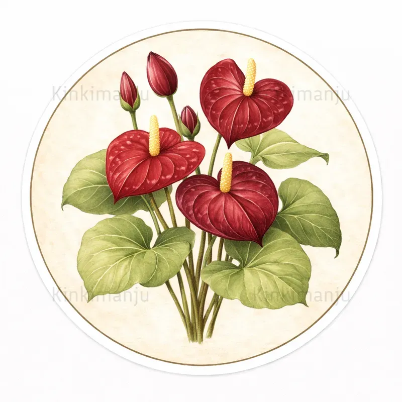 Vintage Botanical Flower Stickers