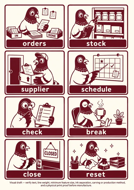 Workday Animal Microreward Stamp Sheets