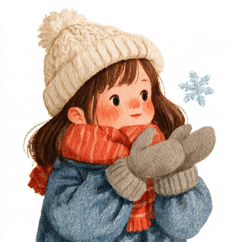 Cozy Winter Character Cliparts