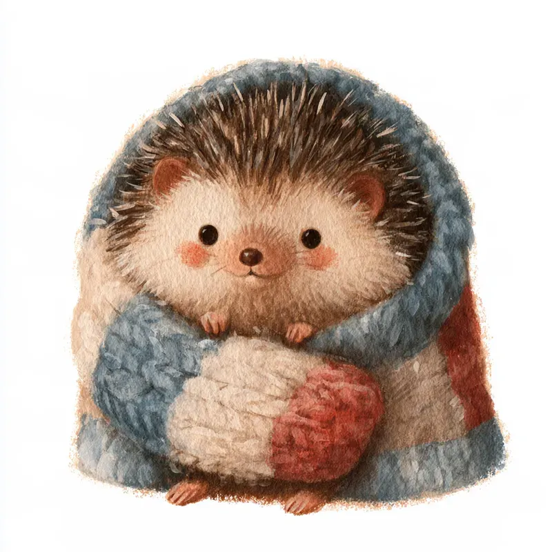 Cozy Winter Character Cliparts