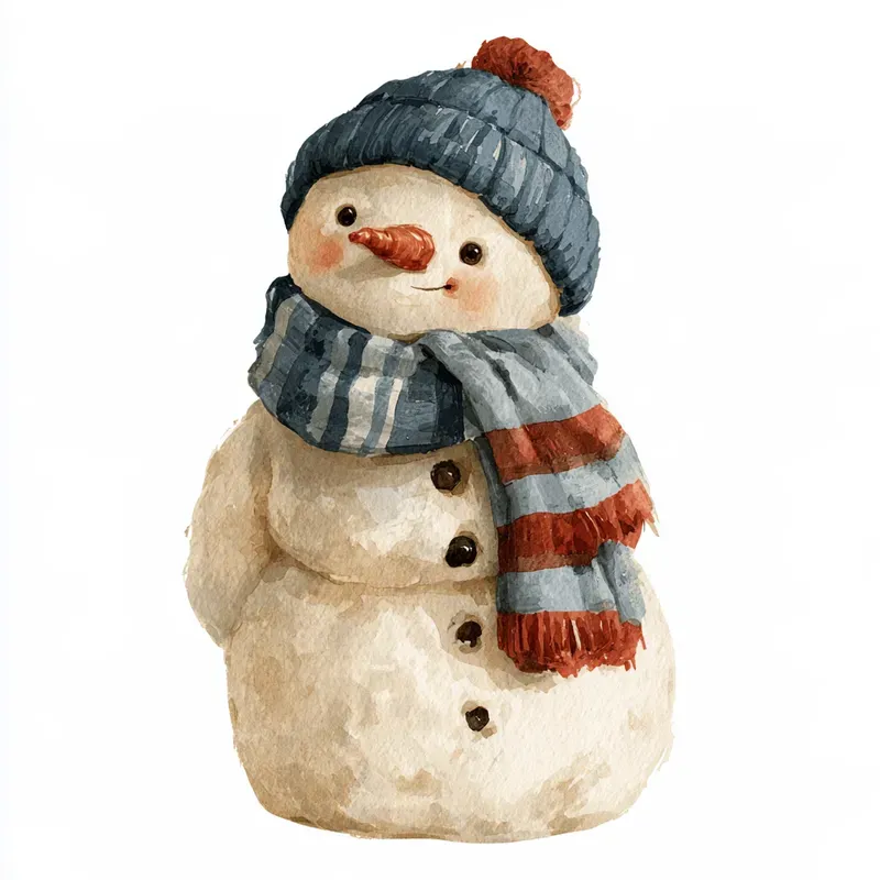 Cozy Winter Character Cliparts