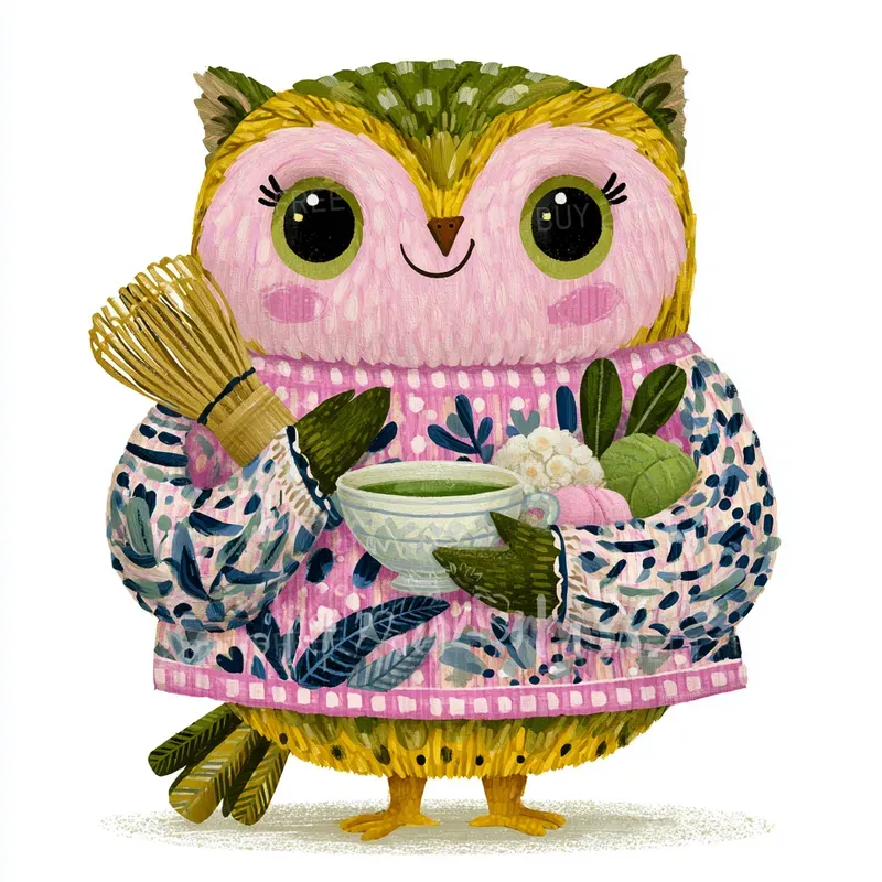 Cute Matcha Cafe Animals Kawaii