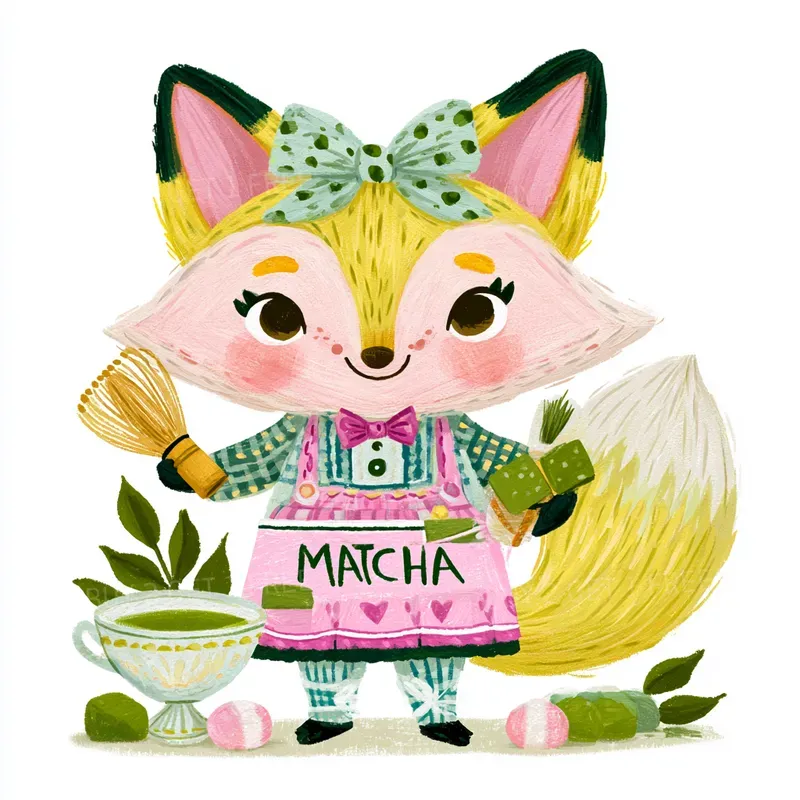 Cute Matcha Cafe Animals Kawaii