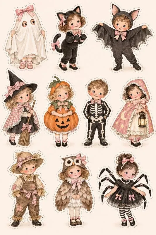 Coquette Halloween Cliparts