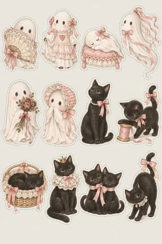 Coquette Halloween Cliparts