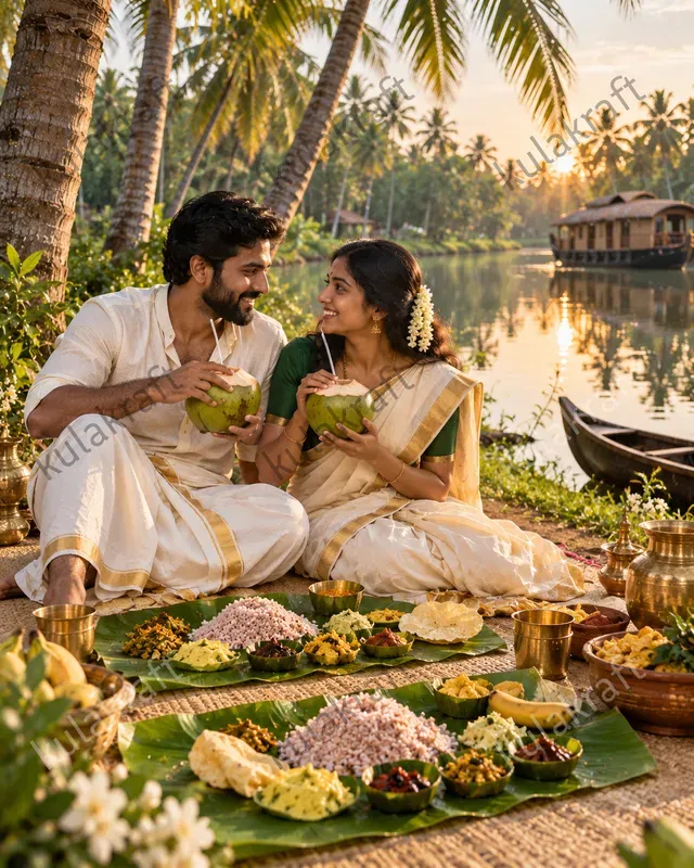 Onam Feasts Beneath Palm Trees