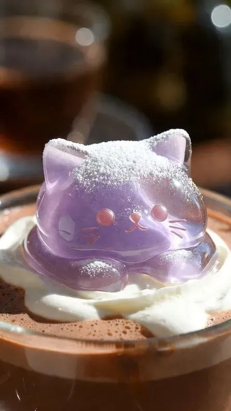 Cute Jiggly Jelly Cat Desserts