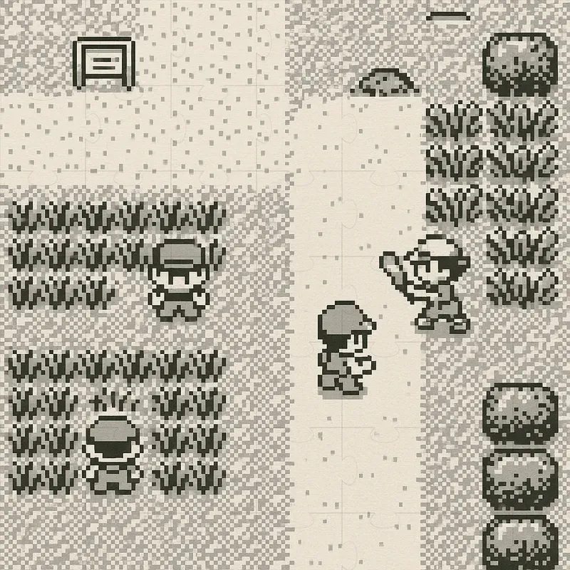 Topdown Pixel Art Gameboy Pokemon