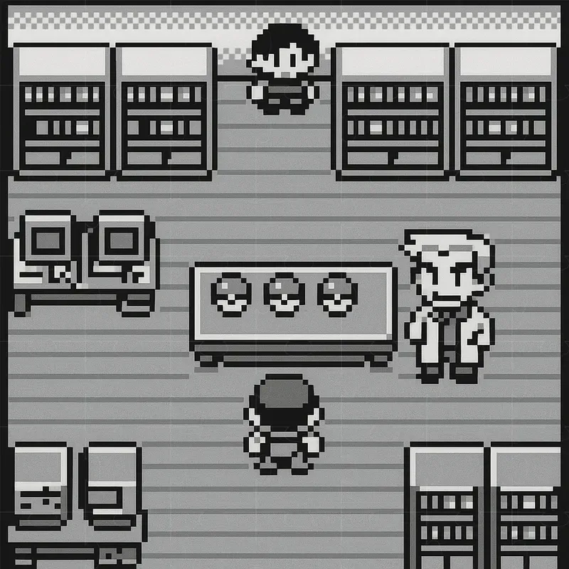Topdown Pixel Art Gameboy Pokemon