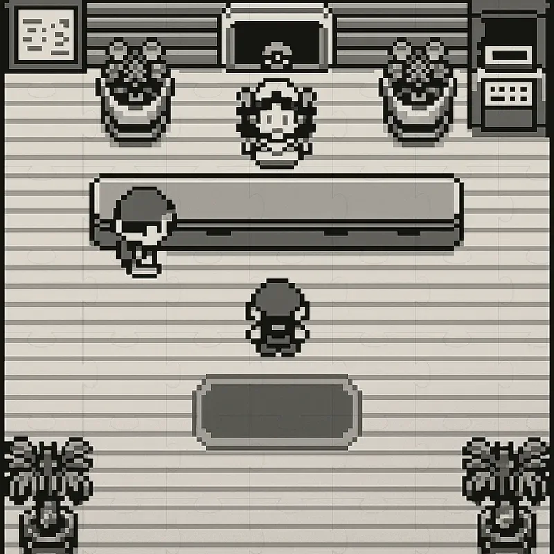 Topdown Pixel Art Gameboy Pokemon