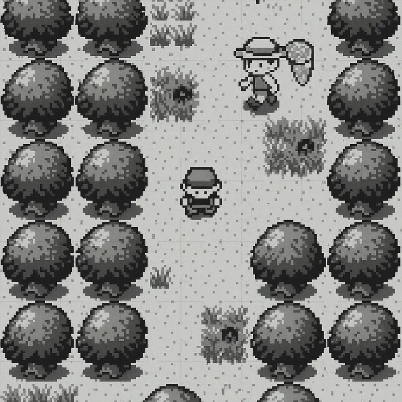 Topdown Pixel Art Gameboy Pokemon