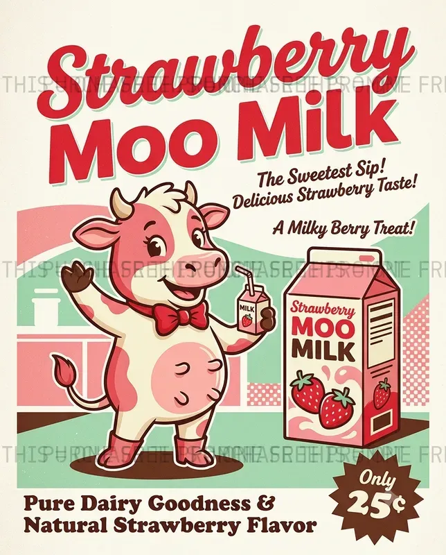 Retro Product Mascot Ads