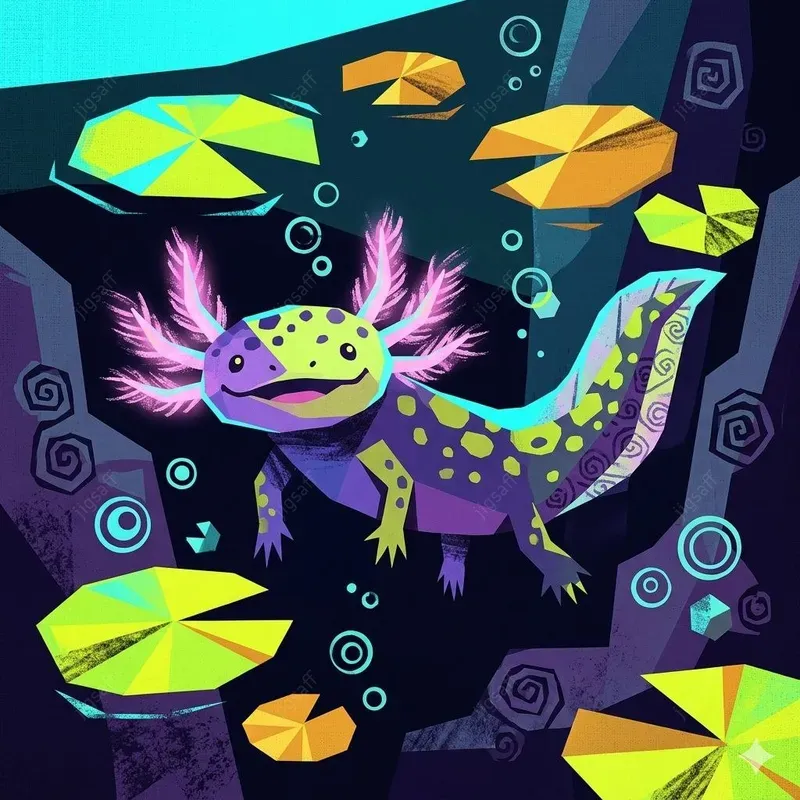 Quirky Stylized Wildlife Animal Art