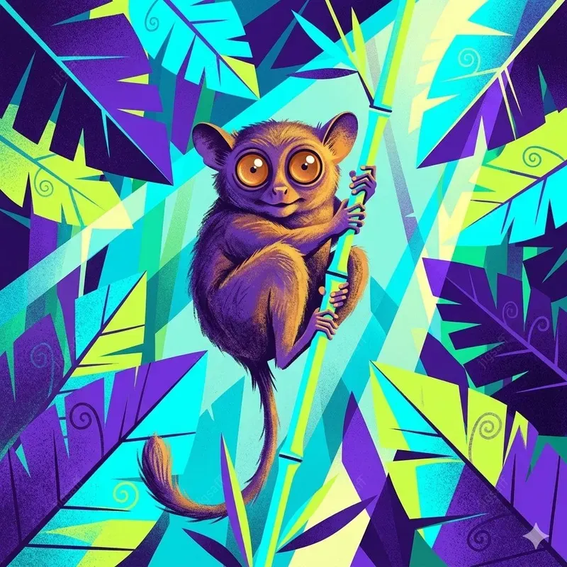 Quirky Stylized Wildlife Animal Art