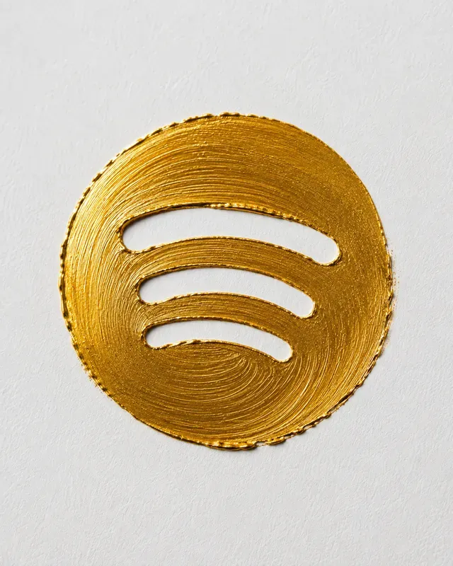 Gold Brushstroke Logo Generator