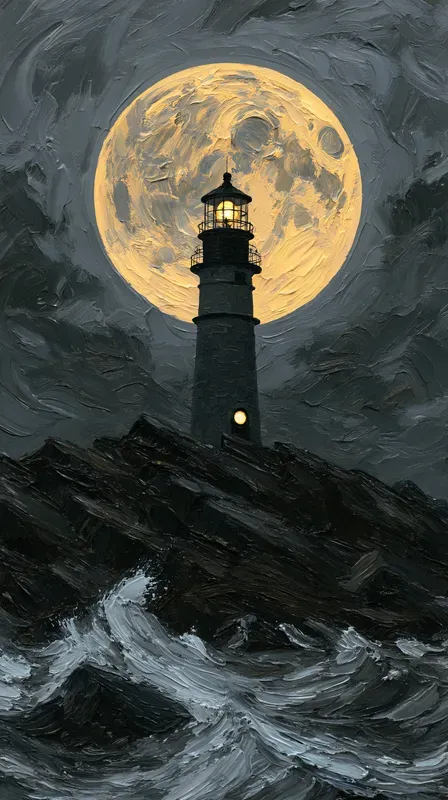 Halloween Oil Painting Phone Wallpapers