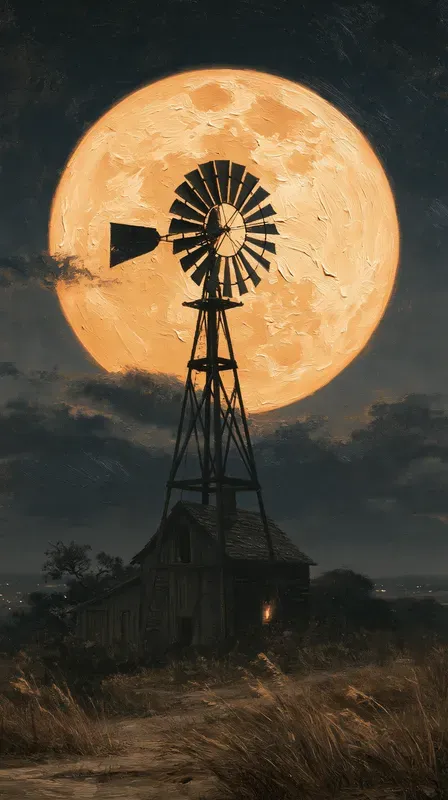 Halloween Oil Painting Phone Wallpapers
